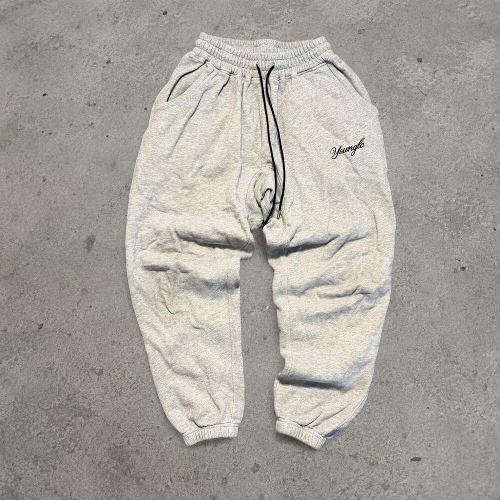 YoungLA gray Cuffed Gym Wear sweatpants size Mens Small